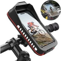 MOPUEA Handy-Halterung Wasserdichte Handyhalterung für Fahrrad und Motorrad, Fahrradhalterung, (bis 6,7 Zoll, Schnellverschluss, 1-tlg., Fahrrad-Handyhalterung, IP67 wasserdicht, 360° drehbar für Smartphones)