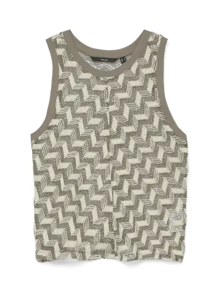 VERO MODA - VMTIKKA SL CROCHET TOP JRS GA Silver Mink - Gr. - M
