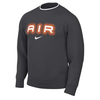 Nike Air Fleece-sweatshirt Mit Rundhalsausschnitt, Dunkelgrau