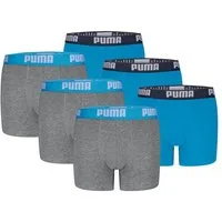 PUMA Boxershorts BOYS EVERYDAY BASIC BOXER 6P (Packung, 6-St., 6er-Pack)