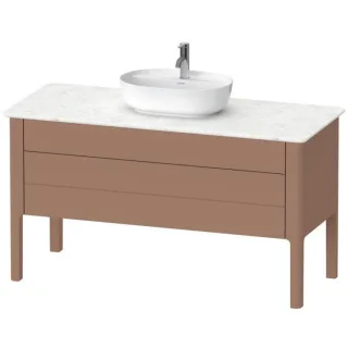 Duravit Luv Waschtisch-Unterschrank LU956605454 133,8x57x74,3cm, 1 Schubkasten, 1 Auszug, stehend, Mandel Seidenmatt