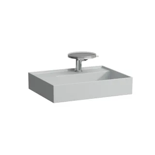LAUFEN Waschtisch Kartell · LAUFEN 600x460, 3 Hahnlöcher, grau matt, 81033.5, 8103357591581 H8103357591581