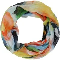 MIRROSI Loop Damen Schal mit Bunt-Muster Weich, Schlauchschal, (zweimal um den hals wickelbar, ca.45x75cm), Damen Halstuch ideal für Frühling, Sommer oder Herbst