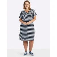Sheego Jerseykleid Jersey-Kleid Kurzarm