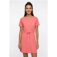 Vero Moda Shirtkleid VMLUNA SS SHORT STRING DRESS JRS NOOS Baumwollmischung, regular fit