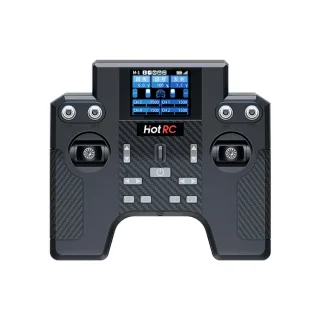 HOTRC HT-8A 2.4GHz 8CH FHSS 1.7-Inch Color Screen Radio Transmitter with F-08A Receiver for RC Car Boat Airplane Models
