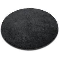 Karat Badematte Bari Hazy, Rund, Badteppich, Viele verschiedene Farben & Größen, Höhe 30 mm, Weicher & dichter Flor, Polyester, Mikrofaser, Rund, besonders weich durch Mikrofaser