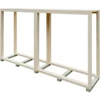 Kiehn-Holz Kaminholzregal, BxTxH:194x43x110 cm, aus nordischer Fichte