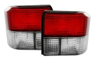 Heckleuchten Rückleuchten Links + Rechts Schwarz / Rot für VW T4 IV 1990-2003