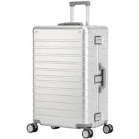 Travelhouse Koffer 100% Aluminium OSLO L - verschiedene Farben, 4 Rollen, aus Aluminium, mit voll gefüttertem Innenraum, mit Kantenschutz