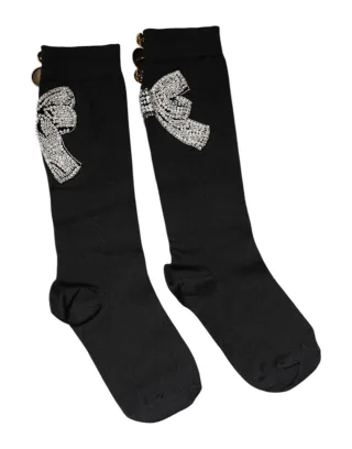 Strass Schleifen Kniestrümpfe