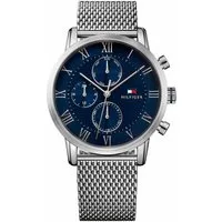 Tommy Hilfiger Multifunktionsuhr KANE 1791398, Quarzuhr, Armbanduhr, Herrenuhr, Datum, Edelstahlarmband