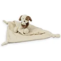 inware Kuscheltier Inware Schnuffeltuch Hund braun 25 x 25 cm