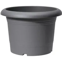 Scheurich Pflanzkübel Scheurich Pflanzgefäß Oliver Ø 40 x 32 cm metallic