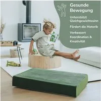 malwim Hüpfspielzeug Cord Hüpfpolster für Kinder / 107x70x17cm / bis 40kg / made in Germany