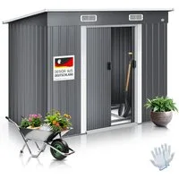 KESSER Gartenhaus, Gerätehaus Metall 4 m³ mit Fundament 194x112x181 cm