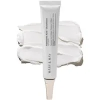 MARY & MAY Anti-Aging-Augencreme Tranexamic Acid + Glutathion Eye Cream 30 ml – Aufhellende Augencreme, gegen dunkle Augenringe mit Niacinamid & Hyaluron –, Koreanische Skincare für die Augenpartie