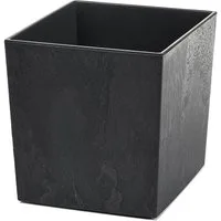 KONZEPT Pflanzkübel Blumenkübel mit Einsatz, XL 40x40x40 cm – UV-beständig & wetterfest, recyceltem Kunststoff, Beton-Optik für Garten, Balkon & Terrasse