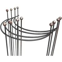 Hirsch Terracotta Rankgitter 4x Staudenhalter halbrund Kugel 45/90 cm massiv, 4 St., 4er SET in einem Paket