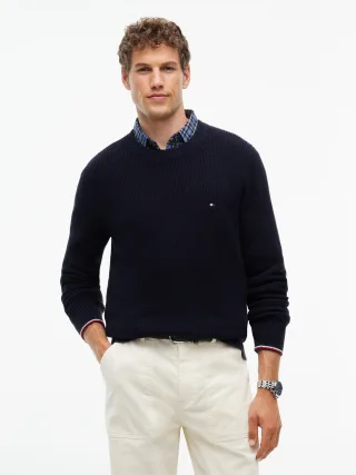 RWB RIB CREW NECK Navy Blue - Gr. - M