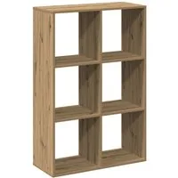 vidaXL Bücherregal Raumteiler-Bücherregal Artisan-Eiche 69,5x29x103,5 cm, 1-tlg.