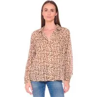 Le Temps Des Cerises Klassische Bluse TALOU im angesagten Leo-Design