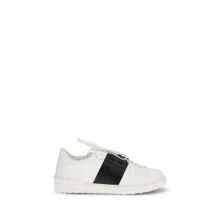 Valentino Garavani Weiße Kalbsleder Bos Taurus Low-Top Sneaker