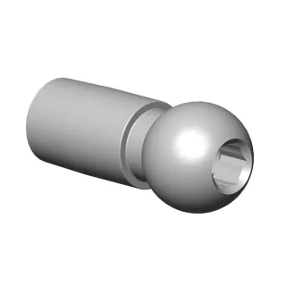 Dornbracht Kugelgelenk für Luftsprudler Bidet Ersatzteile 092140016 D. 26 x 58,5 mm Chrom 092140016-00