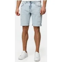 Indicode Jeansshorts Herren Caden Jeans Shorts Herrenshorts mit 5 Taschen, Denimstyle