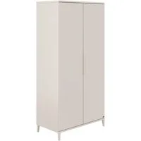 YUNY by PAIDI Kleiderschrank SISTER LOU inkl. Kleiderstangen und Einlegeböden Beige, zertifizierte Qualität, Soft-Close