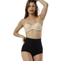 Formangel Miederslip Corsage mit hoher Taille und Silikonbund – Shaping Slip, Taillenshaper (1-St) Lasercut-Abschlüsse, rutschfester Silikonbund
