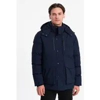 OMBRE Winterjacke Winterjacke für Herren mit abnehmbarer Kapuze