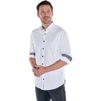 ENGBERS GERMANY Langarmhemd Herren Langarm-Hemd mit edlen Taillierungsnähten, Reinweiss
