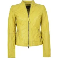 Jilani Lederjacke Niobe Jilani - Damen Lederjacke Lammnappa gelb