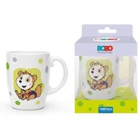 Trötsch Verlag Tasse Bobo Siebenschläfer - Kindertasse Punkte grün (6er-VE)