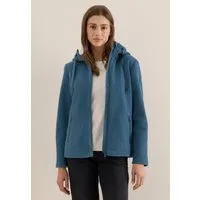 CECIL Fellimitatjacke mit Kapuze mit Tunnelzugband