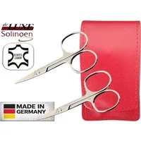 EloModa Nagelschere 2x Solingen Nagelschere gehärteter Stahl – Extra scharf mit gebogener, (2-tlg), Nagelscheren Set Solingen 2-teilig – Fingernagelschere