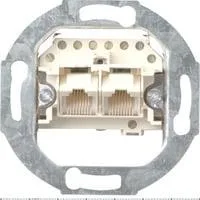 Einsatz Universal-Anschlussdose ISDN Kategorie 3, 2-fach, 2 x 8-polige Schraubklemmen Retail