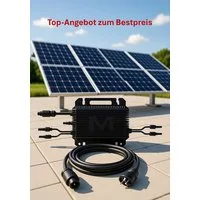 Paket.ag Wechselrichter Marstek M2-800 Mikro-Wechselrichter – inkl. 3 m Schuko-Anschlusskabel, (1 St)