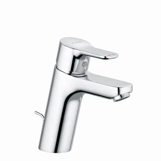 Kludi PURE & EASY Waschtischarmatur 100 3,8 m. Ablaufgarnitur chrom, 371900565WR5 371900565WR5