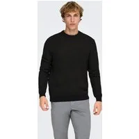ONLY & SONS Strickpullover ONSDAVE REG LS CREW NECK KNIT NOOS Baumwolle, regular fit