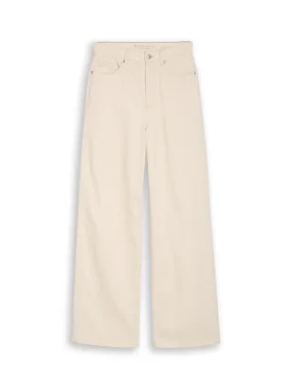 Denim Tom Tailor - TTLINOU WIDE High Waist Jeans raw offwhite denim - Gr. - XL/32