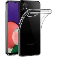 CoolGadget Handyhülle Silikon Handy Hülle Slim für Samsung Galaxy A22 5G 6,6 Zoll, dünne TPU Schutzhülle Case in transparent / durchsichtig