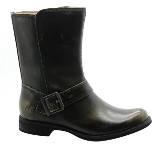 Timberland AF Savin Hill Mid Side Reißverschluss Womens Stiefel verzweifelt Schwarz A1239 B82A