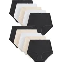 Next Taillenslip Baumwoll-Slips mit voller Bedeckung, 10er-Pack (10-St)