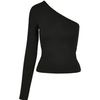 URBAN CLASSICS Langarmshirt Urban Classics Damen Ladies Asymmetric Longsleeve (1-tlg)