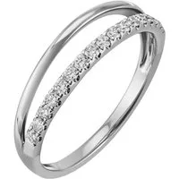 Firetti Fingerring Schmuck Geschenk Silber 925 Silberring Stäbchen, mit Zirkonia (synth)
