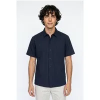 Jack & Jones Kurzarmhemd JORRIVIERA TEXTURE SHIRT SS mit Hemdkragen