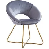 HOME DELUXE Stuhl Samtstuhl SELESA 72 x 58 x 44 cm, Esszimmerstuhl Küchenstuhl