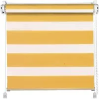 Doppelrollo Klemmfix Click Doppelrollo 3 in 1 Duorollo orange, Clever-Kauf-24, ohne Bohren, Klemmfix